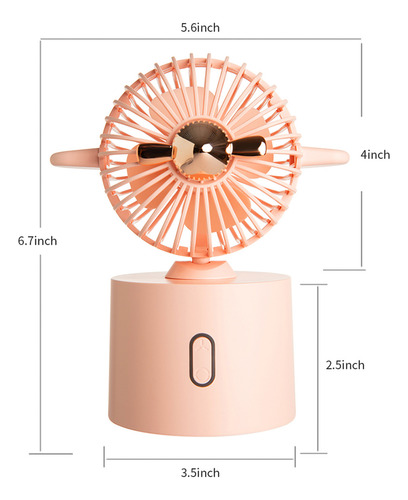 Ventilador De Escritorio O, Potente Ventilador Portátil Pequ