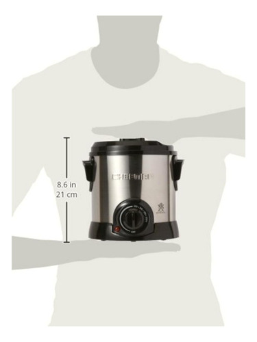 Chefman - Freidora De Aceite Con Canasta 1 Litro Deep Fry