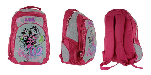 Mochila Vuelta A Clases Niña Varios Bolsillos-
