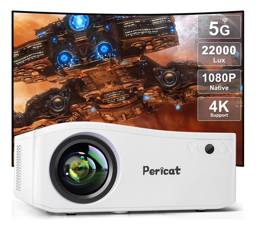 Proyector Wifi Bluetooth Nativo 1080p Cine Al Aire Libre 350 Blanco5