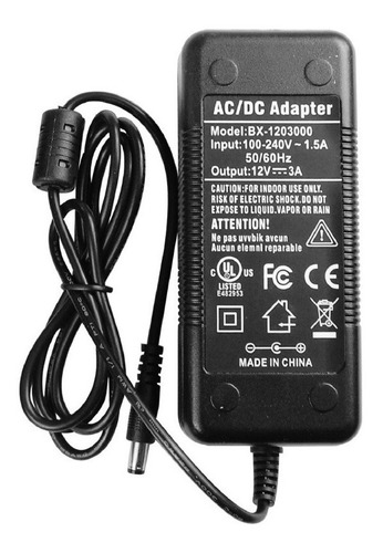 Driver Para Cinta Led 12v. 110/240v. 36w 3amp.