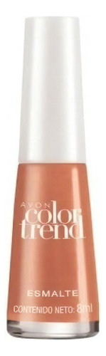Avon Color Trend Esmalte Brillo Larga Duración 8ml Color Caramel Nude