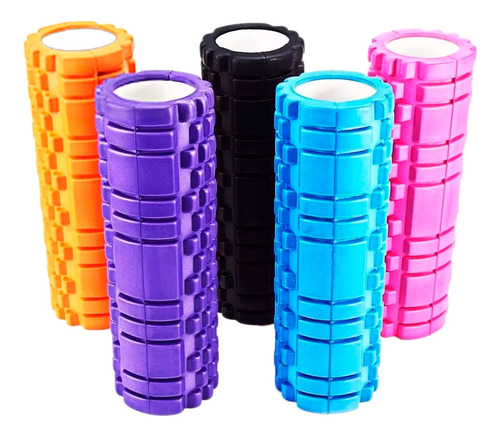 Rodillo Foam Roller X60cm Espuma Yoga Masajeador Grabado