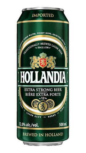 Cerveza Hollandia Extra Strong - mL a $31