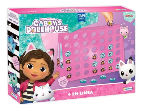 Juego De Mesa 4 En Linea De Gabbys Dollhouse Tapimovil 00980