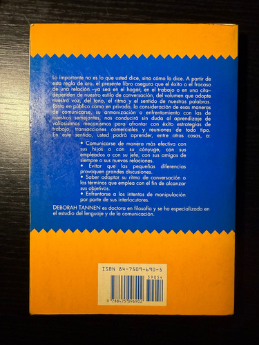 Yo No Quise Decir Eso - Deborah Tannen (Usado)