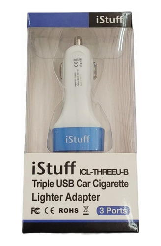 Iclthreeusb Cargador Usb X 3 12v Istuff - Escar