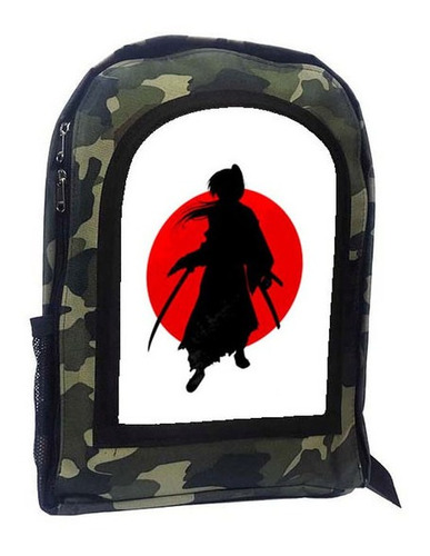 Mochila Camuflada Samurai X Rurouni Kenshin A37