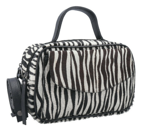 Bolsa Couro Baú Lena Animal Print  - 00243931969