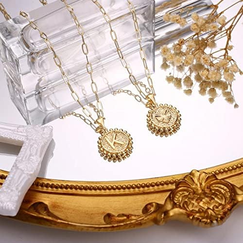 Collares De Oro Para Mujer, Collar De Capas Chapado En Oro