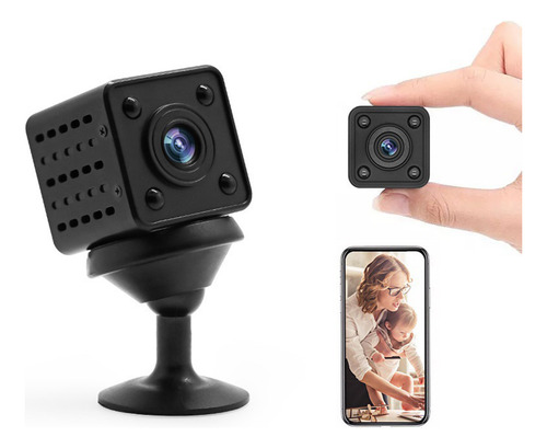 Mini Câmera Wi-fi Portátil: 1080p, Visão Noturna, Movimento
