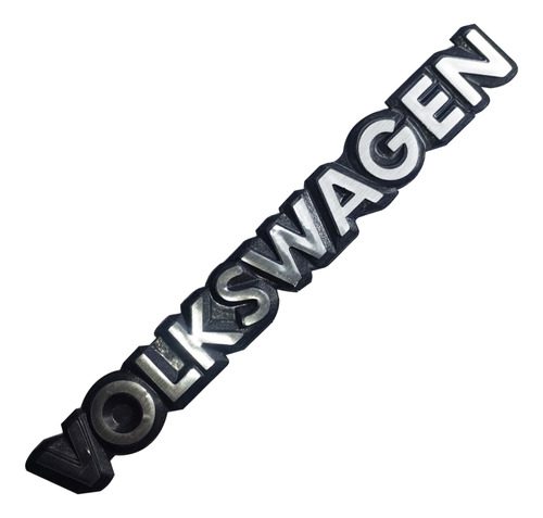 Emblema De Letra Volkswagen Mk1 Mk2 Jetta Caribe Negro/cromo