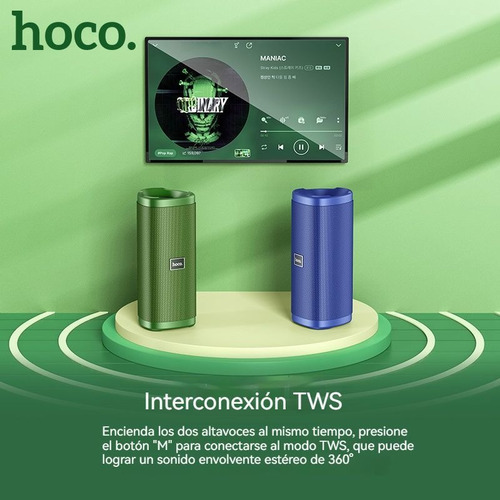 Imagen 4 de 9 de Altavoz Bluetooth Portátil Deportivo De Dos Modos, De La Mar