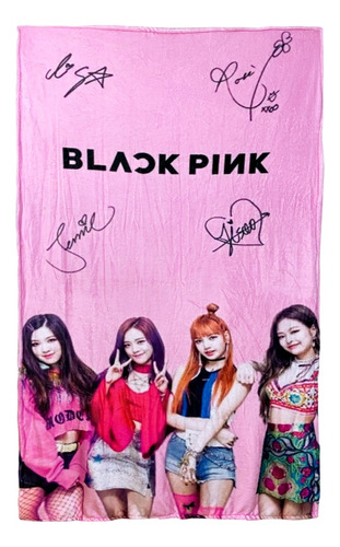 Frazada Suave De Black Pink Individual K-pop Diferentes Mod.