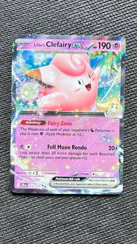 Lillie's Cleafairy Ex Journey Together Double Rare Pokemon Lillies Cleafairy Ex - Journey Together Double Rare Pokemon Tcg Inglés (Usado)