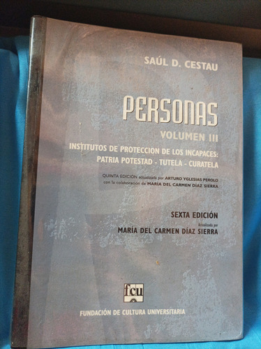 Personas Volumen 3. Cestau. Fundación De Cultura Universitar