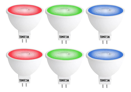 Bulbo Led Tumupsm Rgb Mr16, Bulbo Mr16 Mr16 Mr16 De Color 50