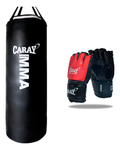 Saco De Boxeo Mma Profesional + Guantes Mma Pro Caray