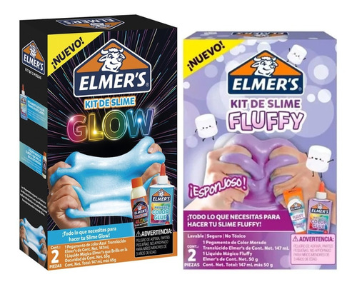 Elmers Kit Glow In The Dark + Fluffy