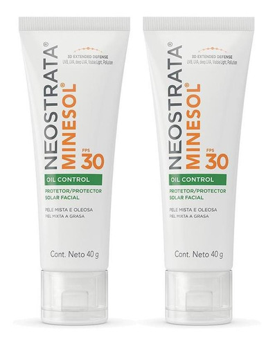 Kit 2 Protetor Solar Neostrata Minesol Fps 30 40g