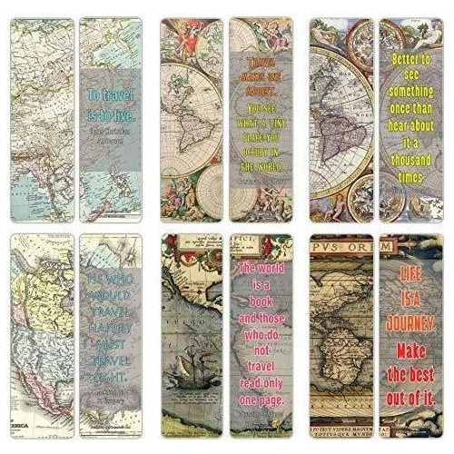 Marca Pagina Creanoso Vintage Map Bookmarks Series 2 (paquet