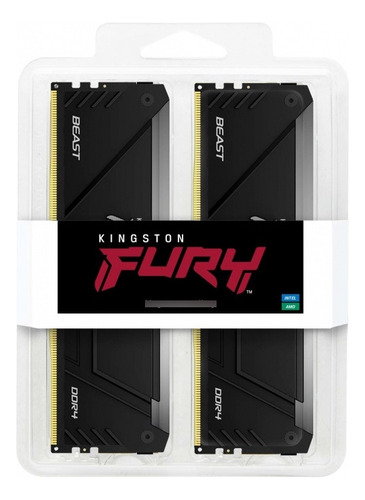 Kit Memoria Ram Kingston Fury Beast Rgb Ddr4 3600mhz 32gb 2