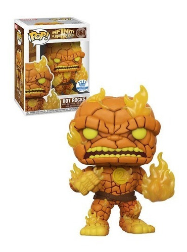 Funko Pop Marvel Infinity Warps - Hot Rocks #864 Exclusivo