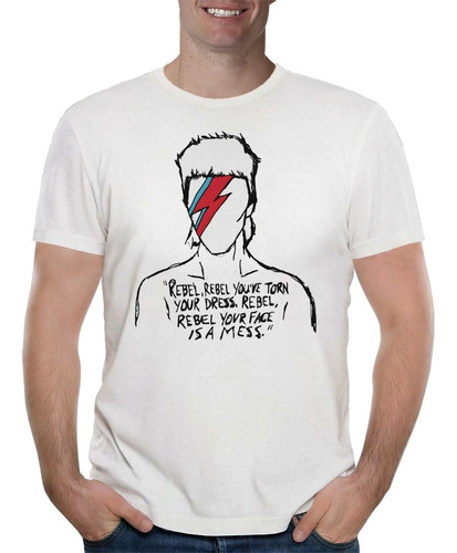 Remera David Bowie Rayo 3 Rock Hombre Purple Chick