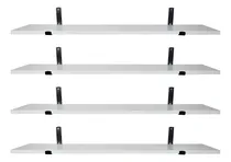 Comprar 4x Prateleiras Industriais Branca 60x20 Cm Com Mão Francesa