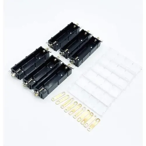Boîte De Rangement Pour Batteries 20700/21700 - Transparente - 2 Emplacements - Protection Court-Circuit - 9