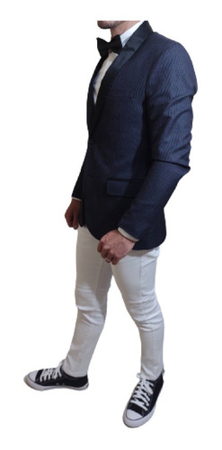 Imagen 3 de 10 de Saco Smoking Elegante Sport Para Camisa Remera No Es Traje