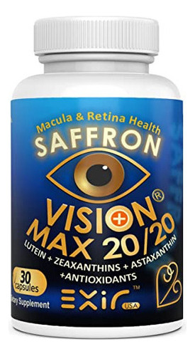 Exir Eye Vitamins Luteína, Azafrán Astaxantina, Zeaxantina