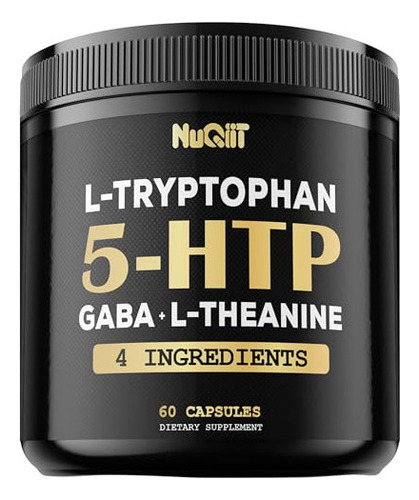 Nuqiit 5 Htp 200 Mg Gaba 500 Mg L-teanina 200 Mg L-triptófa