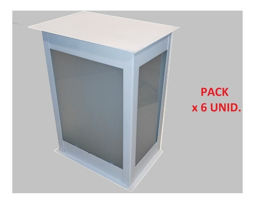 Pack X 6 Unid. Farol Exterior M1 + 6 Lámparas Led Incluidas
