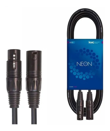Cable Xlr (cannon) 6 Metros Microfono - Kwc Neon 120 Oferta!
