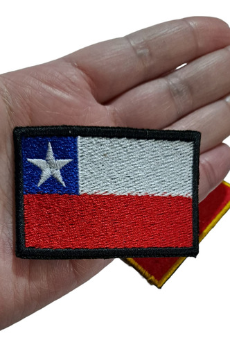 Parche Bordado Bandera De Chile Hilosubli 