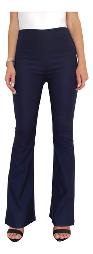 Pantalon Mujer Oxford Bengalina Elastizado Tiro Alto Modela