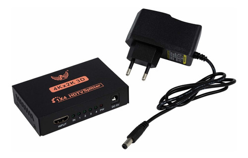 Splitter Distribuidor Divisor Hdmi 4k 1x4 Versão 4k 3840p