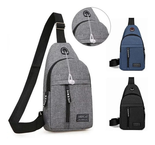 Morral Pechera Cruzado Importado Hombre