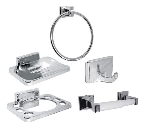 Kit Accesorios Baño Mossini Stretto