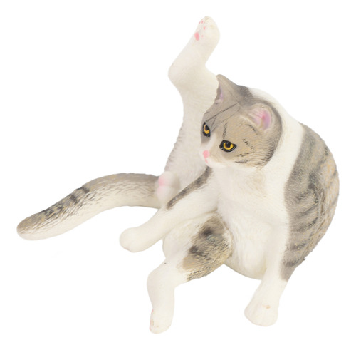 Figura De Gato Educativa, Realista, Linda Maqueta De Juguete