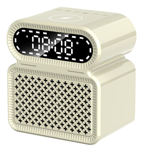 Altavoz Bluetooth, Cargador Inalámbrico Tres En Uno, Reloj,