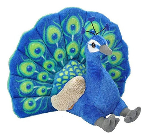 Wild Republic Peacock Plush Peluche De Peluche De Juguete Re
