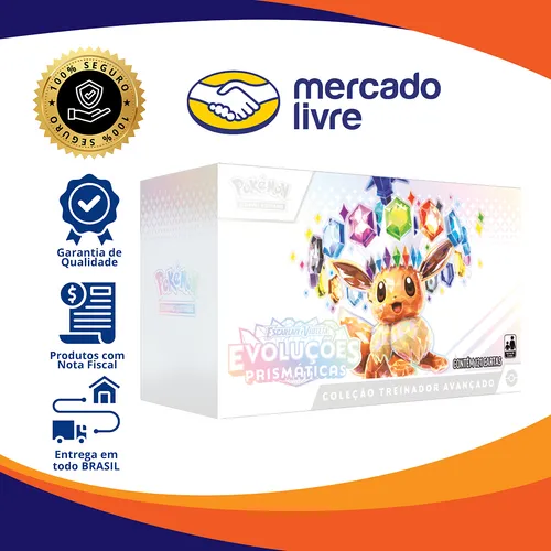 Box Pokémon Treinador Avançado Evoluções Prismática Eevee Box Pokémon Treinador Avançado Evoluções Prismática Eevee