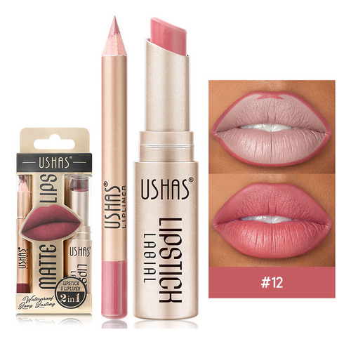 Set De Delineador De Labios Nude Lipstick