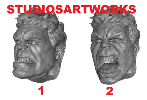 Hulk Cabeza Para Figura Custom 1/6 Tipo Hot Toys