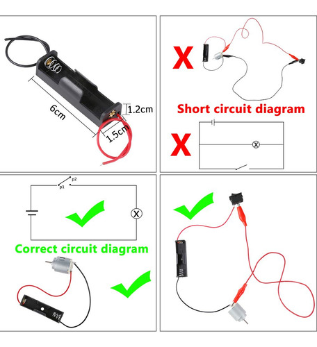 Sntieecr, Kit De Motor De Circuito Eléctrico, Experimento C