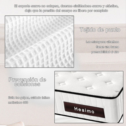 Colchón Individual Premium Memory Foam Anti Movimiento