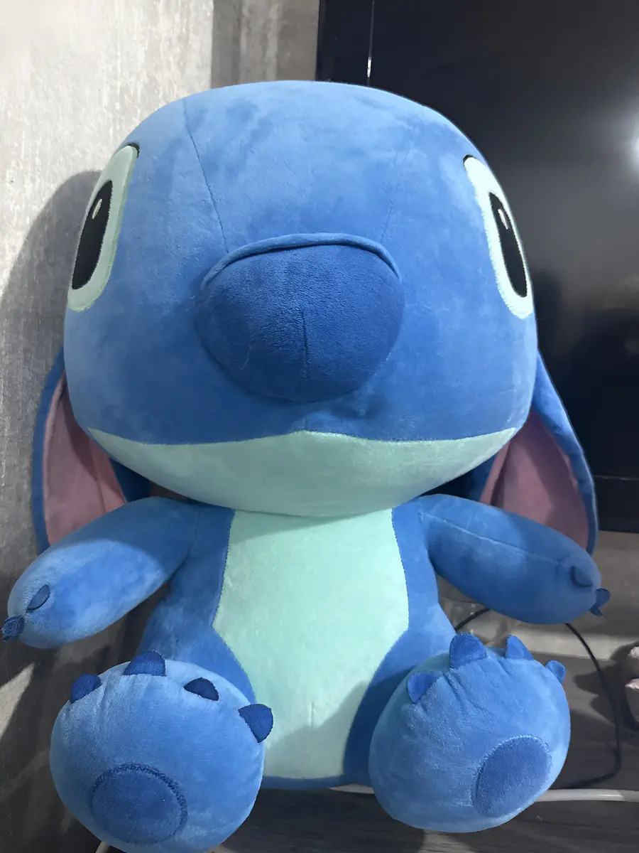 Urso De Pelúcia Stitch Encantador Macio Azul Espaço Pelúcia Cor Azul-celeste