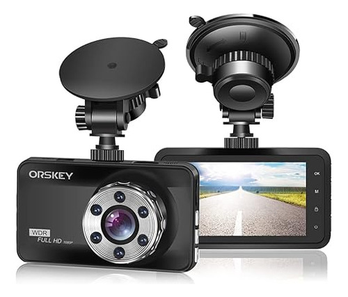 Orskey Dash Cam 1080p Full Hd Para Coche, Dvr, Cámara De Sal